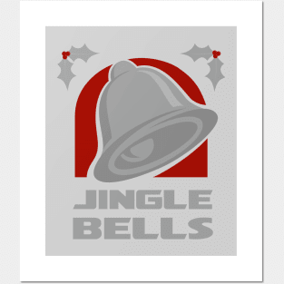 Jingle Bells - Silver Posters and Art